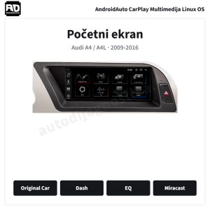 Audi A4 A4L 2009-2016 8.8inch – 02-pocetni-ekran