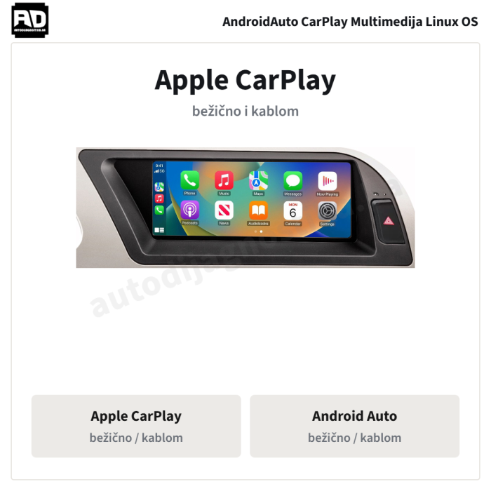 Audi A4 A4L 2009-2016 8.8inch - 03-apple-carplay Audi A4 A4L 2009-2016 8.8inch - 03-apple-carplay