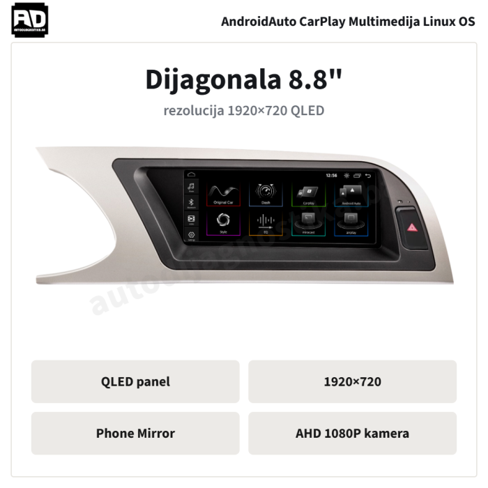 Audi A4 A4L 2009-2016 8.8inch - 05-specifikacije Audi A4 A4L 2009-2016 8.8inch - 05-specifikacije