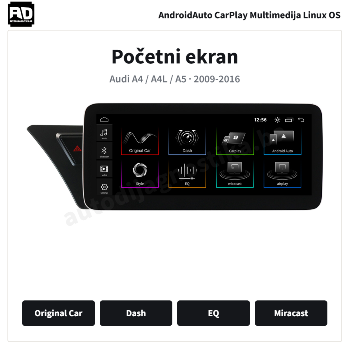 Audi A4 A4L A5 2009-2016 - 02-pocetni-ekran Audi A4 A4L A5 2009-2016 - 02-pocetni-ekran