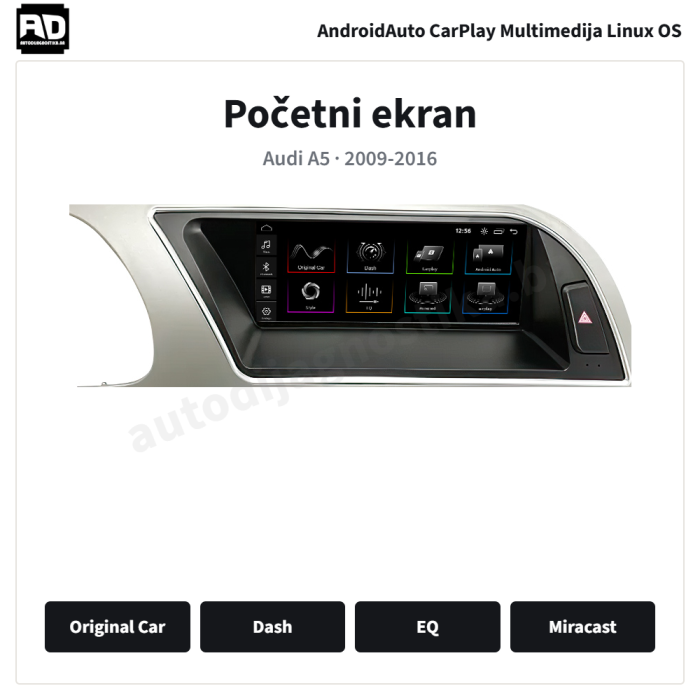 Audi A5 2009-2016 8.8inch - 02-pocetni-ekran Audi A5 2009-2016 8.8inch - 02-pocetni-ekran