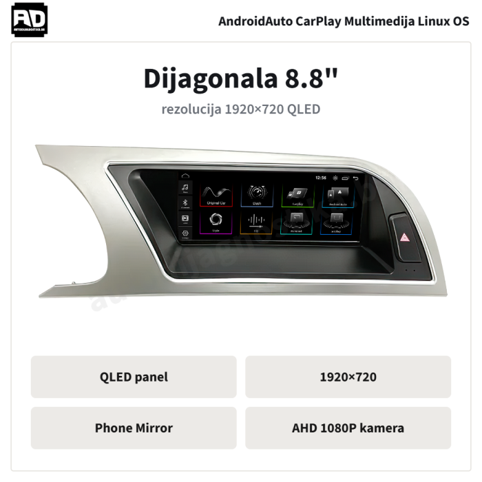 Audi A5 2009-2016 8.8inch - 05-specifikacije Audi A5 2009-2016 8.8inch - 05-specifikacije