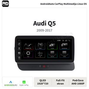 Multimedija Linux OS Audi Q5 2009-2017 CarPlay, AndroidAuto