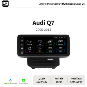 Multimedija Linux OS Audi Q7 2005-2015 CarPlay, AndroidAuto