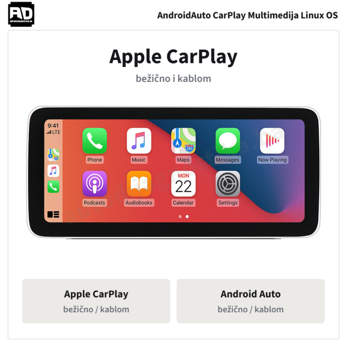 Benz C W205 GLC X253 V class 2014-2018 NTG 5.0 - 03-apple-carplay